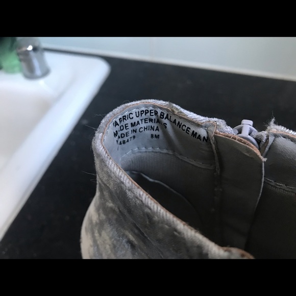 Velvet Grey/Blue Booties - Picture 3 of 8